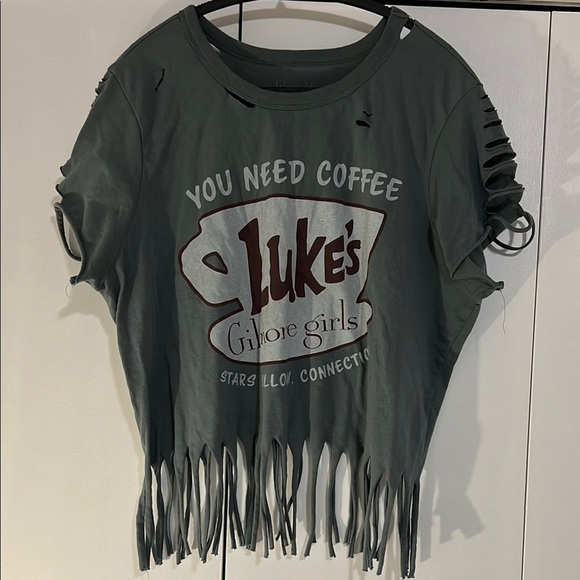 Gilmore Girls Luke's Dinner Distressed T-Shirt XXL - Picture 3 of 4